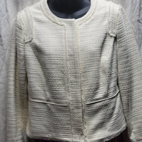 White House Black Market Soft Tweed Military Jacket - NWT - Picture 3 of 10